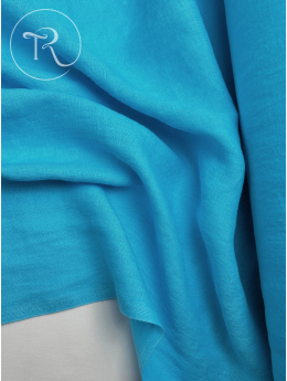 Лляна тканина костюмна 507 aqua